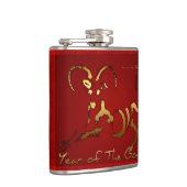 Goldene Ziegen-chinesische oder vietnamesische Flachmann (Rechts)