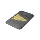 Goldene Zierflame Badematte (Schrägansicht)
