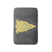 Goldene Zierflame Badematte (Vorderseite Vertikal)