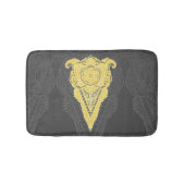 Goldene Zierflame Badematte (Vorderseite)