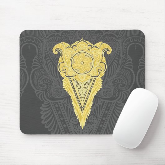 Goldene Zierflame Mousepad (Mit Mouse)