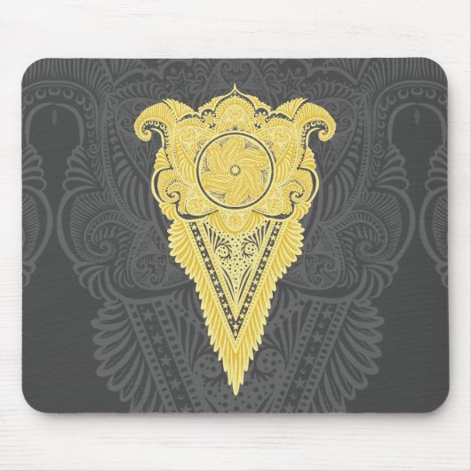 Goldene Zierflame Mousepad (Vorne)