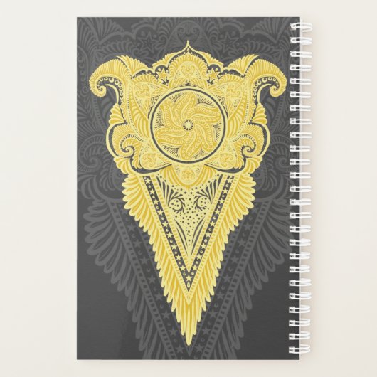 Goldene Zierflame Planer (Rückseite)