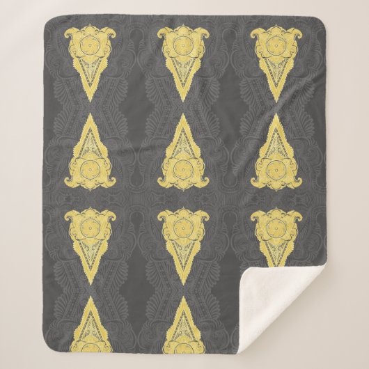 Goldene Zierflame Sherpadecke (Vorderseite)