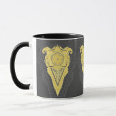 Goldene Zierflame Tasse (Links)