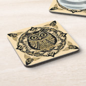 Goldene Zierschale mit dekorativem Design Getränkeuntersetzer (Linke Seite)