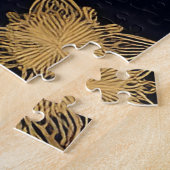 Goldene Zierschale mit dekorativem Design Puzzle (Seite)