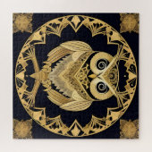 Goldene Zierschale mit dekorativem Design Puzzle (Horizontal)