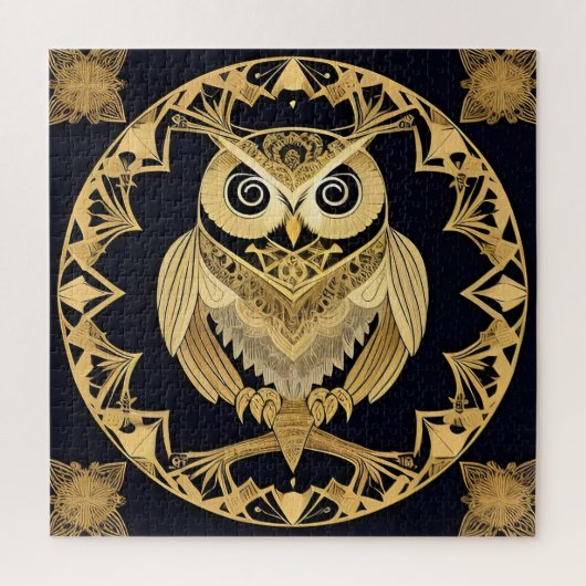 Goldene Zierschale mit dekorativem Design Puzzle (Vertikal)