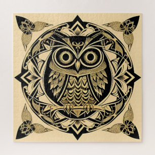 Goldene Zierschale mit dekorativem Design Puzzle