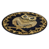 Goldene Zierschale mit dekorativem Design Schneidebrett (Ecke)