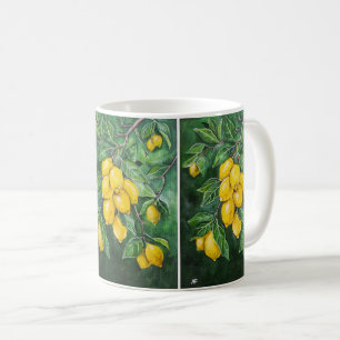 Goldene Zitronen an einem Wintertag von Alfred Fox Kaffeetasse