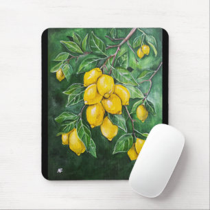 Goldene Zitronen an einem Wintertag von Alfred Fox Mousepad