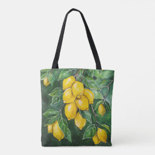 Goldene Zitronen an einem Wintertag von Alfred Fox Tasche