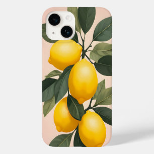 Goldene Zitronen auf Grün Case-Mate iPhone 14 Hülle