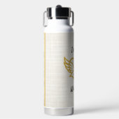 Goldene Zuversichts-Wasserflasche Trinkflasche (Vorderseite)