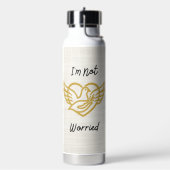 Goldene Zuversichts-Wasserflasche Trinkflasche (Links)