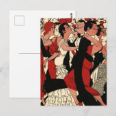 Goldene Zwanziger Postkarte (Vorne/Hinten)