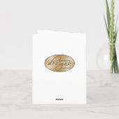 Goldene Zwanzigerjahre Kunst DecoThank Sie Dankeskarte (Rückseite)