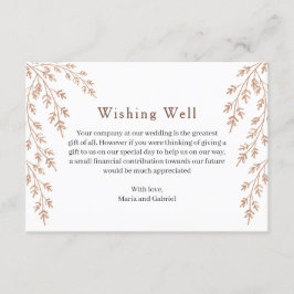 Goldene Zweige. Einfach gut wollen. Airy Wedding Begleitkarte