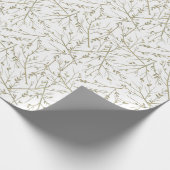 Goldene Zweige Geschenkpapier (Ecke)
