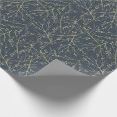 Goldene Zweige Geschenkpapier (Ecke)