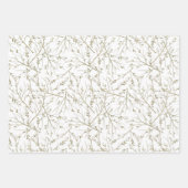 Goldene Zweige Geschenkpapier Set (Vorderseite 2)