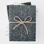 Goldene Zweige Geschenkpapier Set (Beispiel)