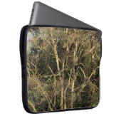 Goldene Zweige Laptopschutzhülle (Vorne Rechts)
