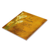 Goldene Zwerglilie Fliese (Seite)