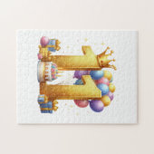 Goldener 11. Geburtstag Puzzle (Horizontal)