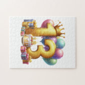 Goldener 13. Geburtstag Puzzle (Horizontal)
