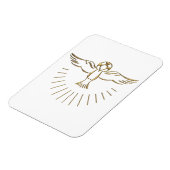 Goldener "3-D" Aufstieg des Heiligen Geistes Magnet (Linke Seite)