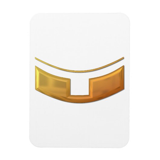 Goldener "3-D"-Priester/Monsterkollar Magnet (Vertikal)