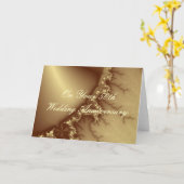 Goldener 50. Hochzeitstag Karte (Gelbe Blume)