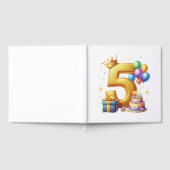 Goldener 5. Geburtstag Gästebuch (Voll)