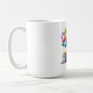 Goldener 7. Geburtstag Kaffeetasse