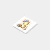Goldener 8. Geburtstag Post-it Klebezettel (angewinkelt)