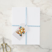 Goldener 9. Geburtstag Geschenkanhänger (Mit Garn)