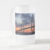 Goldener Abend im Arthur Ravenel Mattglas Bierglas (Vorderseite Links)