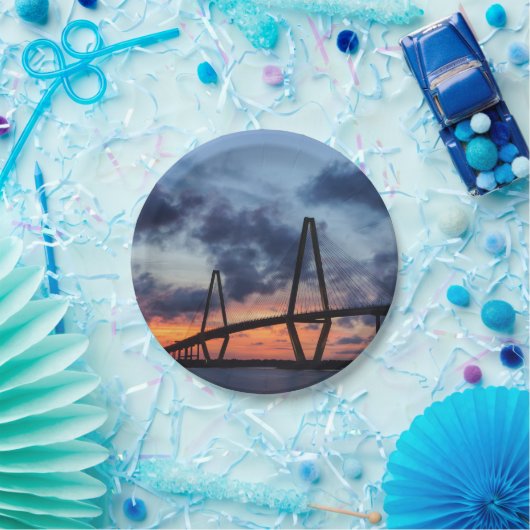 Goldener Abend im Arthur Ravenel Pappteller (Party)