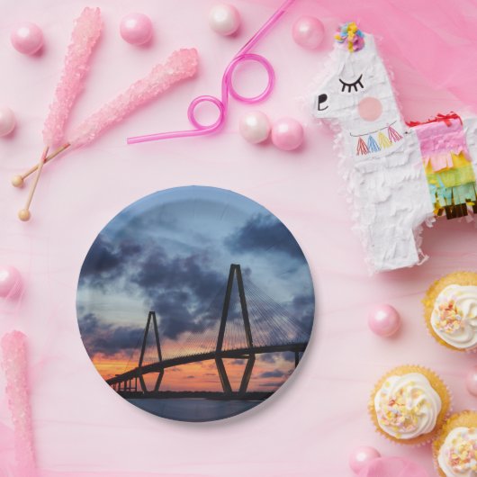 Goldener Abend im Arthur Ravenel Pappteller (Party)