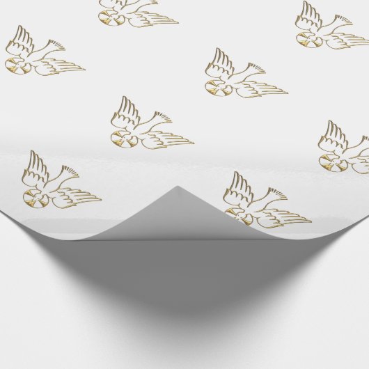 Goldener Abfall des Heiliger Geist Packpapiers Geschenkpapier (Ecke)