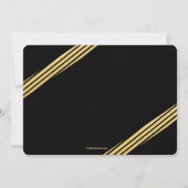 Goldener Abschluss Einladung (Rückseite)