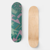 Goldener Abschnitt Aquamarin Skateboard (Vorderseite)