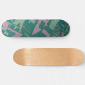 Goldener Abschnitt Aquamarin Skateboard (Horizontal)