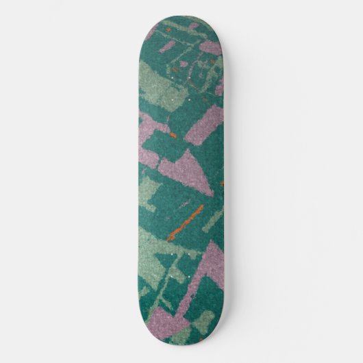 Goldener Abschnitt Aquamarin Skateboard (Vorderseite)