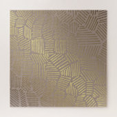 Goldener abstrakter, eleganter Vintager Hintergrun Puzzle (Horizontal)