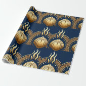 goldener abstrakter Vektor Geschenkpapier (Ungerollt)