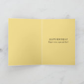 Goldener Achtzigster Geburtstag Karte (Innenseite)